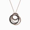 18K Gold Espresso, Black & White Diamond Pendant, 1.65 TCW