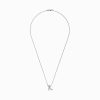 14K White Gold Diamond Initial Letter "K" Pendant, 0.21 TCW - Image 2