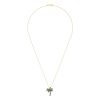 14K Gold Tsavorite & Diamond Palm Tree Pendant, 0.54 TCW - Image 2