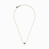 14K Gold Sapphire and Diamond Evil Eye Pendant, 0.43 TCW - Image 2