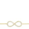 14K Yellow Gold Diamond Infinity Bracelet, 0.12 TCW - Image 2