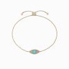 14K Gold Turquoise & Diamond Evil Eye Bracelet, 0.64 TCW