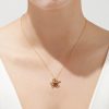14K Gold Sapphire & Diamond Turtle Pendant, 0.99 TCW - Image 3