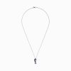 14K White Gold Sapphire & Diamond Seahorse Pendant, 0.78 TCW - Image 2