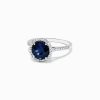 14K White Gold Blue Sapphire and Diamond Ring, 2.76 TCW - Image 2