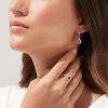 14K Two Tone Gold Sapphire and Diamond Earrings, 0.93 TCW - Image 2